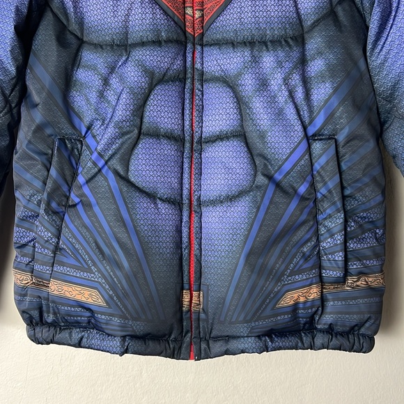 Kids Superman Puffer Jacket | Kids | Boys | Red/Blue | 8| Fun Wear - Picture 5 of 11